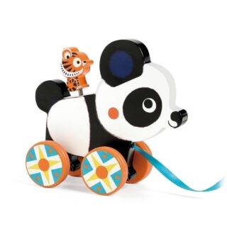 Arrastre de madera panda de Djeco.