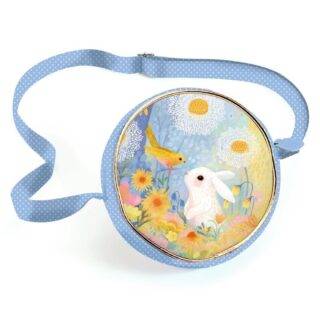 Bolso bandolera conejito con pajarito.