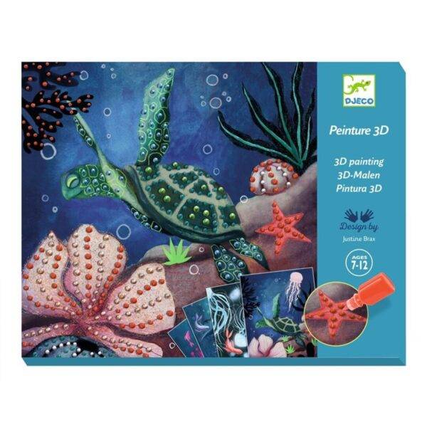 Pintura 3D. Mundo submarino de Djeco