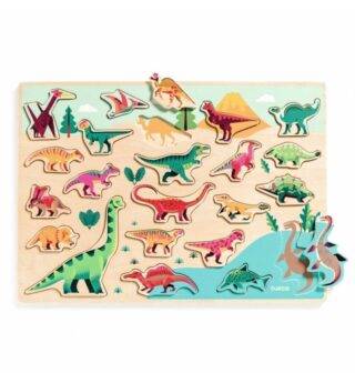 Puzle encajable de dinosaurios de Djeco