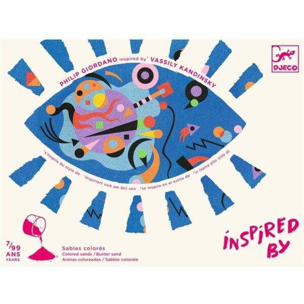 Vassily Kandinsky actividad con arenas de colores.