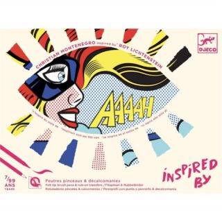 Roy Lichtenstein. Actividad con calcomanías y rotuladores.