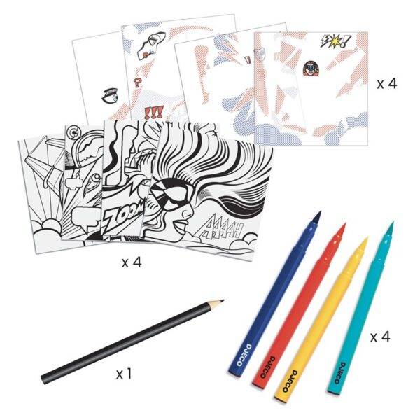 Roy Lichtenstein. Actividad con calcomanías y rotuladores. - Imagen 2