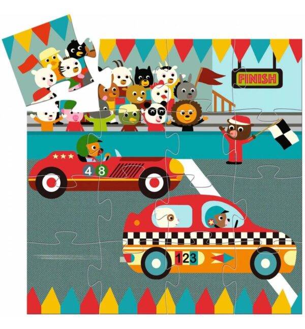 Puzzle El coche de carreras de Djeco - Imagen 2