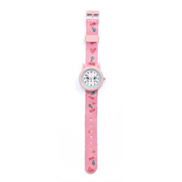 Reloj de pulsera de agujas gato de Ticlock