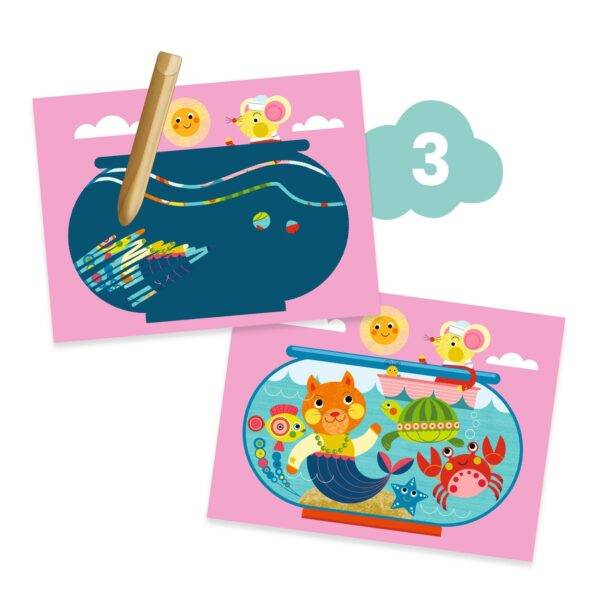 Caja de actividades creativas El gato y sus amigos de Djeco - Imagen 2
