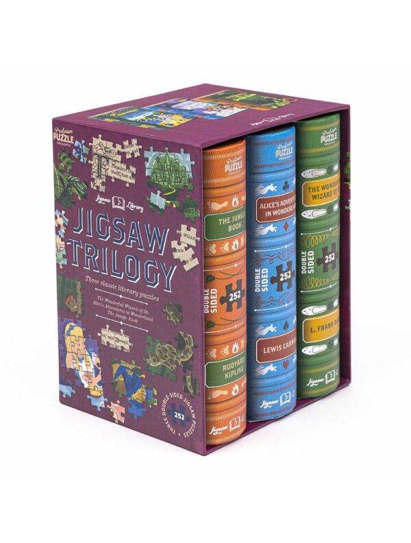 Set de 3 puzles de obras literarias de Professor Puzzle de Jigsaw Trilogy