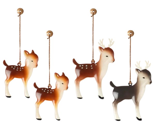 Cajita de adornos de Navidad familia de renos de Maileg - Imagen 2