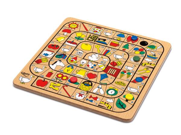 Juego de parchís y oca de madera - Imagen 2